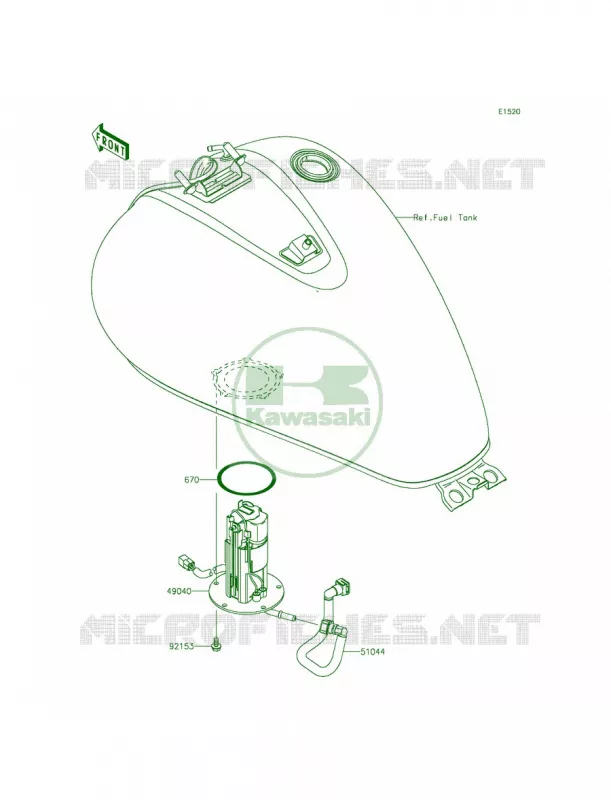 Fuel Pump Kawasaki MOTOS 900 2015 Vulcan 900 Classic LT  VN900DFF