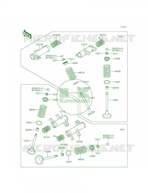 Valves Kawasaki MOTOS 900 2015 Vulcan 900 Custom  VN900CFF