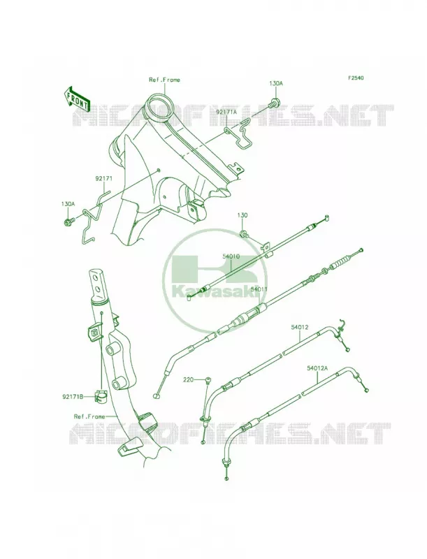 Cables Kawasaki MOTOS 900 2014 Vulcan 900 Classic LT  VN900DEF