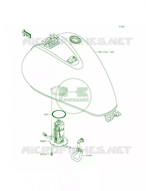 Fuel Pump Kawasaki MOTOS 900 2014 Vulcan 900 Classic LT  VN900DEF