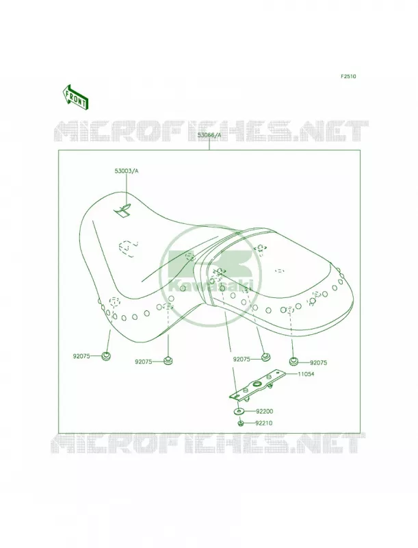 Seat Kawasaki MOTOS 900 2014 Vulcan 900 Classic LT  VN900DEF