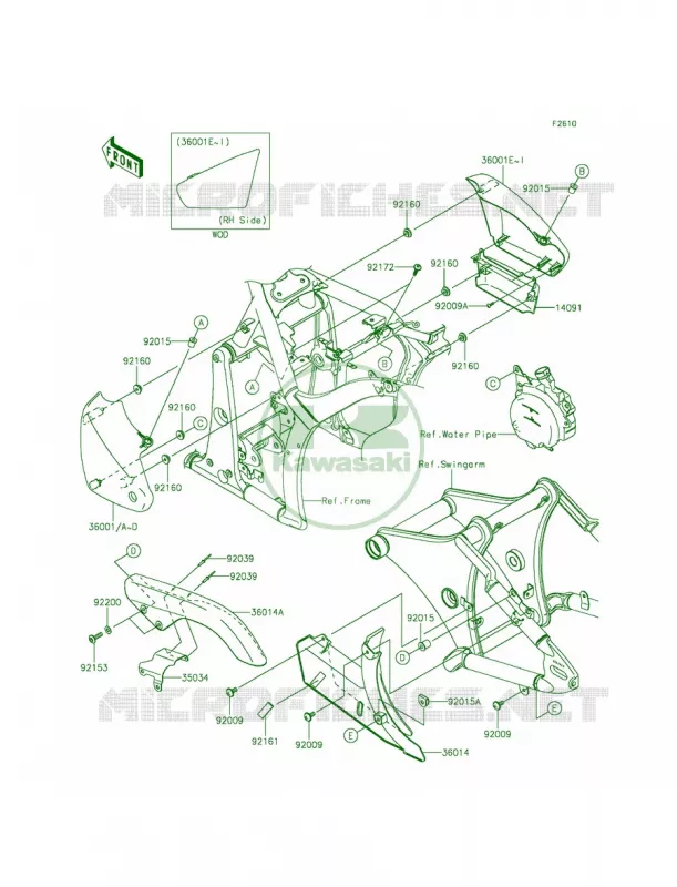 Side CoversChain Cover Kawasaki MOTOS 900 2014 Vulcan 900 Classic LT  VN900DEF