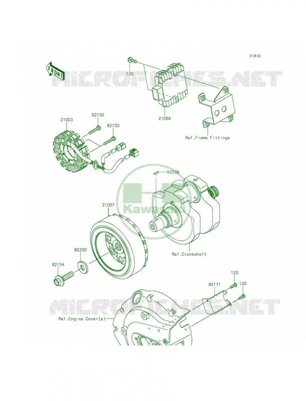 Generator Kawasaki MOTOS 900 2014 Vulcan 900 Custom  VN900CEFA