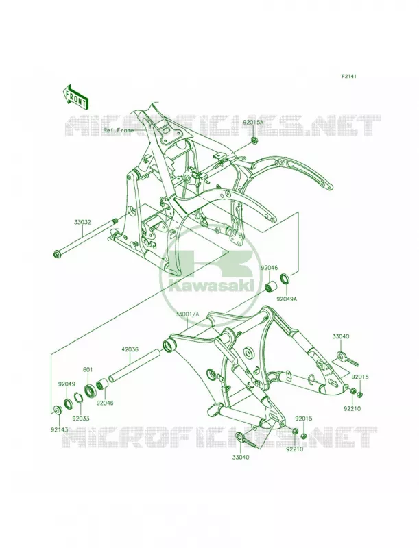 Swingarm Kawasaki MOTOS 900 2014 Vulcan 900 Custom  VN900CEFA