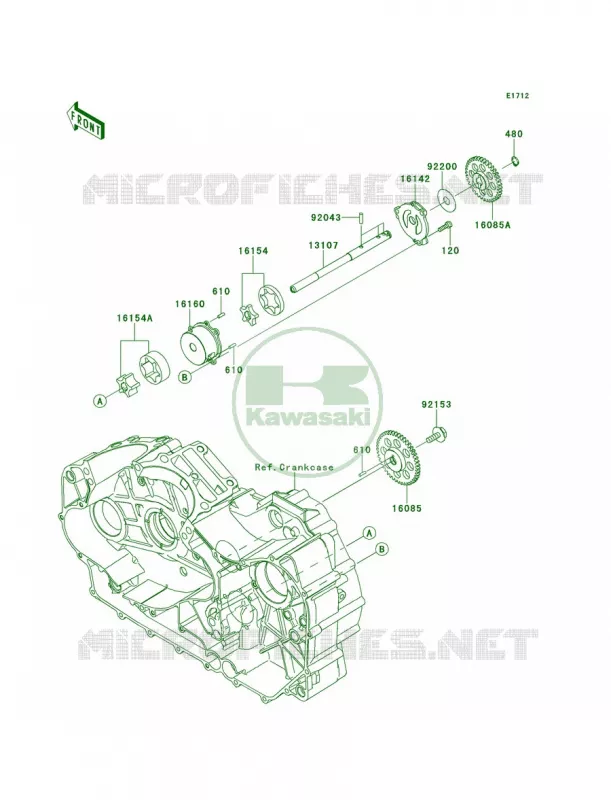 Oil Pump Kawasaki MOTOS 1700 2013 Vulcan 1700 Voyager  VN1700ADF