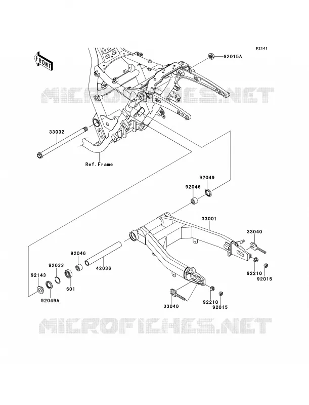 Swingarm Kawasaki MOTOS 1700 2013 Vulcan 1700 Voyager  VN1700ADF