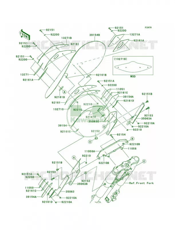 Cowling Kawasaki MOTOS 1700 2013 Vulcan 1700 Nomad  VN1700CDF