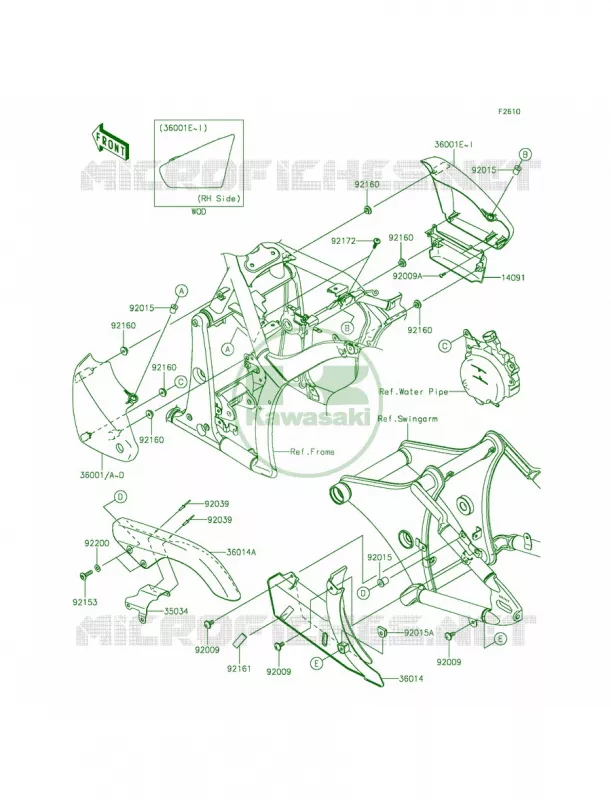 Side CoversChain Cover Kawasaki MOTOS 900 2013 Vulcan 900 Classic LT  VN900DDF