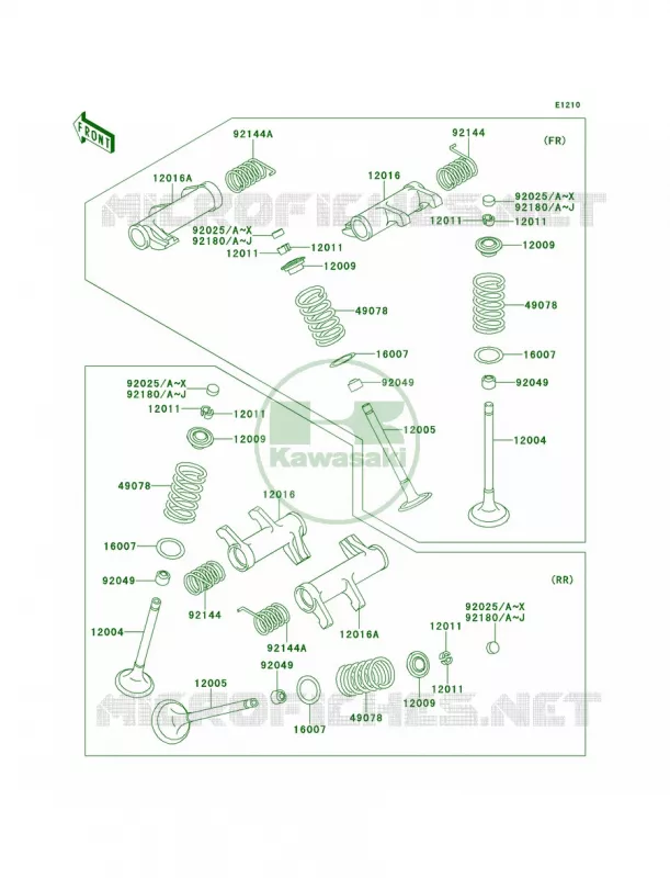 Valves Kawasaki MOTOS 900 2013 Vulcan 900 Classic  VN900BDF