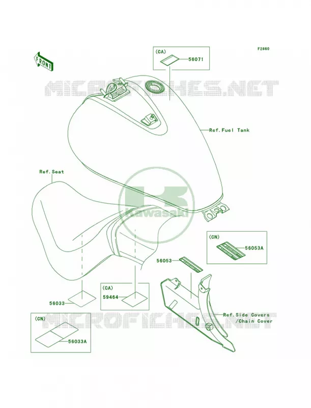 Labels Kawasaki MOTOS 900 2013 Vulcan 900 Classic  VN900BDFA