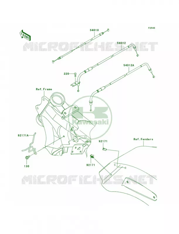 Cables Kawasaki MOTOS 1700 2012 Vulcan 1700 Voyager ABS  VN1700BCF
