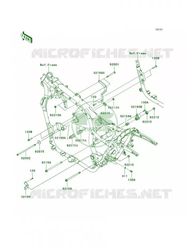 Frame Fittings Kawasaki MOTOS 1700 2012 Vulcan 1700 Voyager ABS  VN1700BCF
