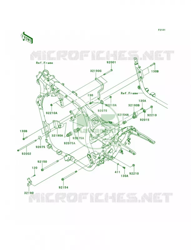Frame Fittings Kawasaki MOTOS 1700 2012 Vulcan 1700 Vaquero  VN1700JCF