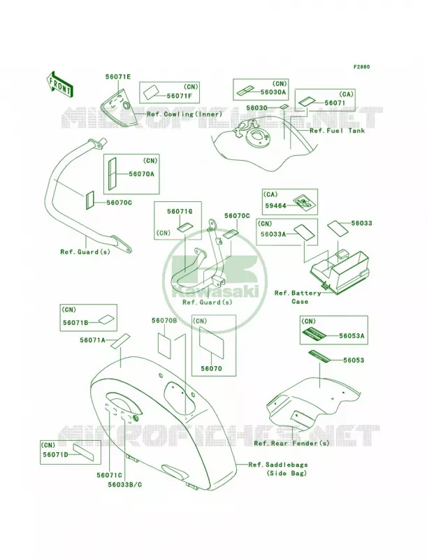Labels Kawasaki MOTOS 1700 2012 Vulcan 1700 Vaquero  VN1700JCF