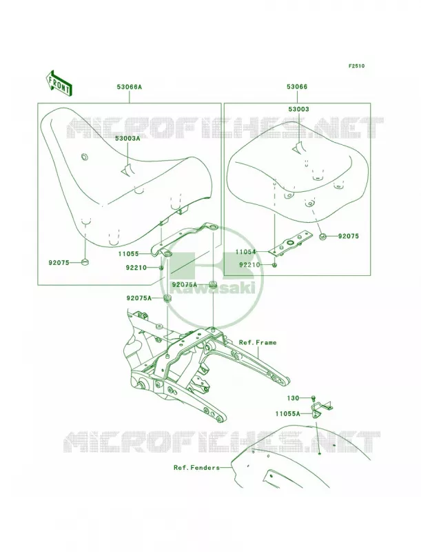 Seat Kawasaki MOTOS 1700 2012 Vulcan 1700 Nomad  VN1700CCF