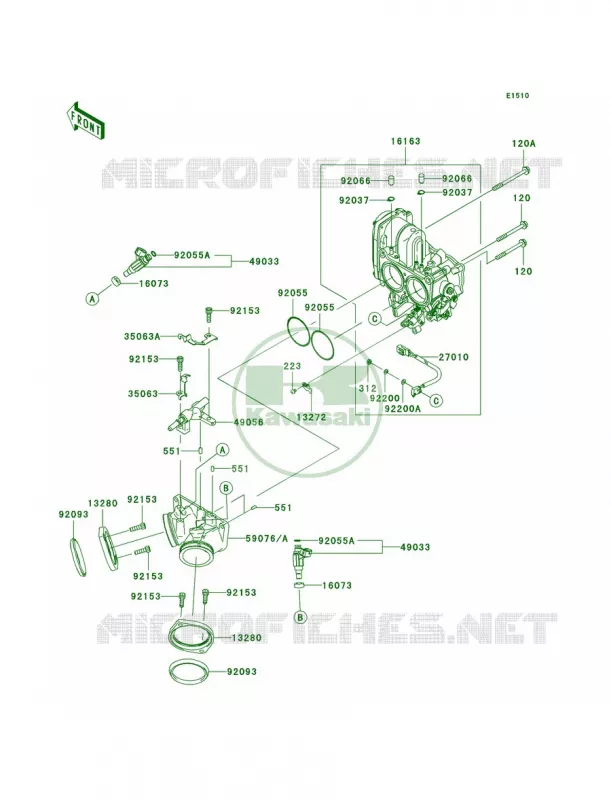 Throttle Kawasaki MOTOS 1700 2012 Vulcan 1700 Nomad  VN1700CCF