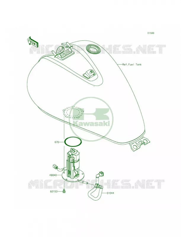 Fuel Pump Kawasaki MOTOS 900 2012 Vulcan 900 Classic LT  VN900DCF