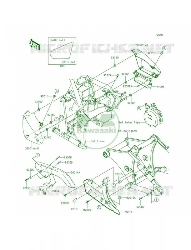 Side CoversChain Cover Kawasaki MOTOS 900 2012 Vulcan 900 Classic LT  VN900DCF