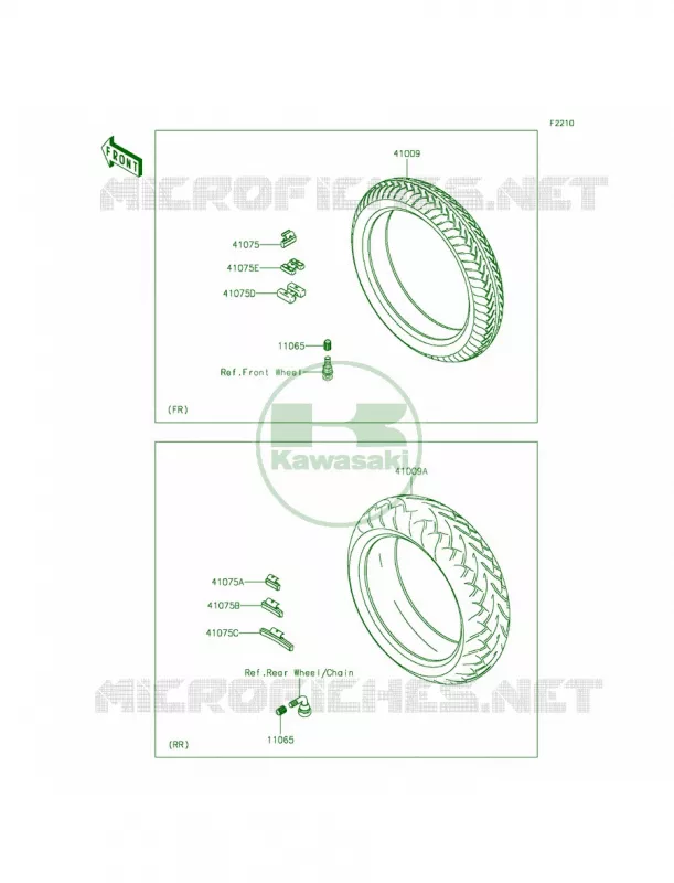 Tires Kawasaki MOTOS 900 2012 Vulcan 900 Custom  VN900CCF