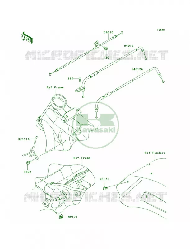 Cables Kawasaki MOTOS 1700 2012 Vulcan 1700 Classic  VN1700ECF