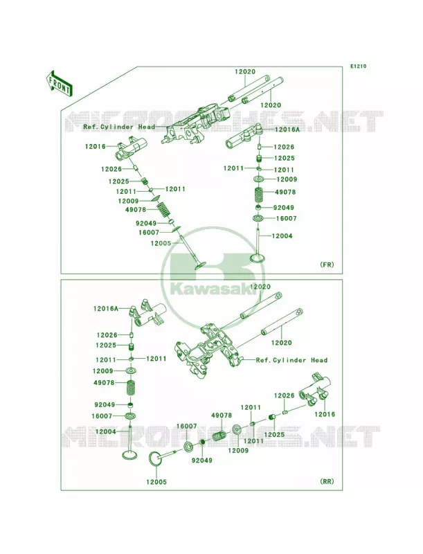 Valves Kawasaki MOTOS 1700 2011 Vulcan 1700 Voyager  VN1700ABF