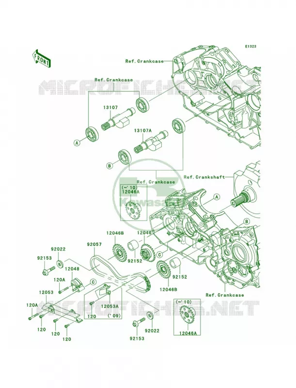 Balancer Kawasaki MOTOS 1700 2011 Vulcan 1700 Voyager ABS  VN1700BBF