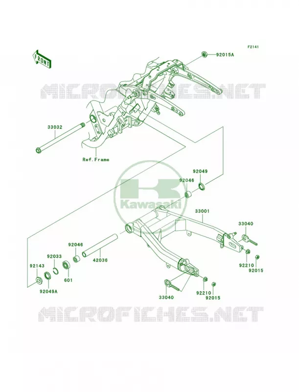 Swingarm Kawasaki MOTOS 1700 2011 Vulcan 1700 Nomad  VN1700CBF