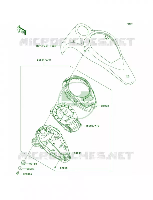 Meters Kawasaki MOTOS 1700 2011 Vulcan 1700 Classic  VN1700EBF