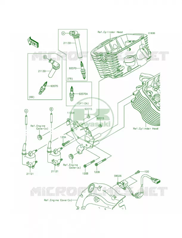 Ignition System Kawasaki MOTOS 900 2011 Vulcan 900 Classic LT  VN900DBF