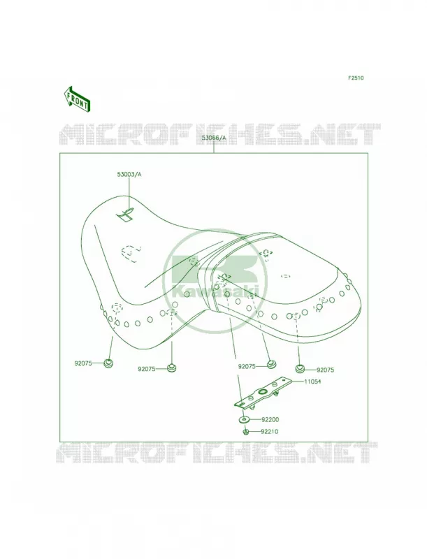 Seat Kawasaki MOTOS 900 2011 Vulcan 900 Classic LT  VN900DBF