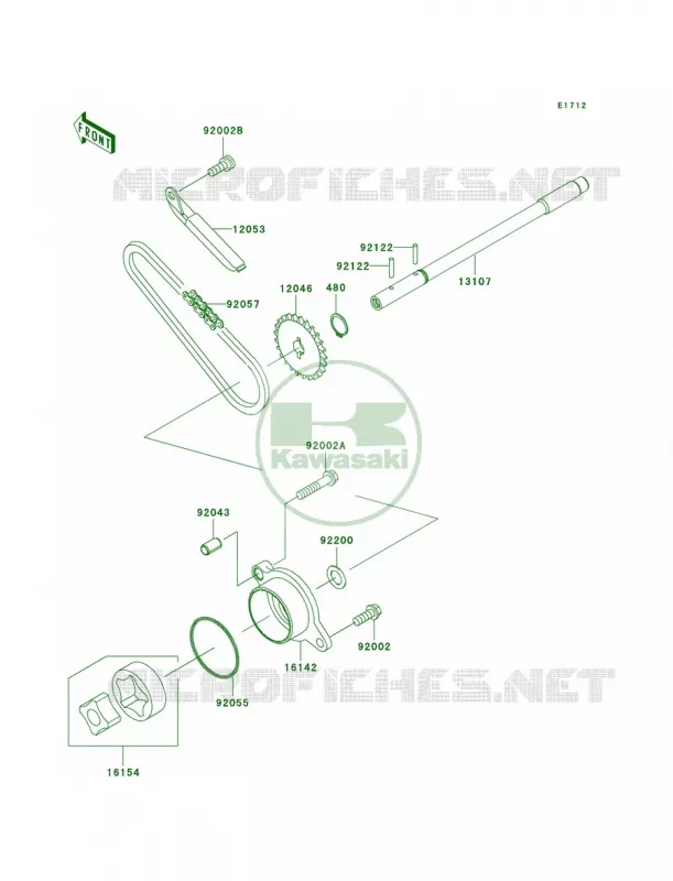 Oil Pump Kawasaki MOTOS 900 2011 Vulcan 900 Custom  VN900CBF