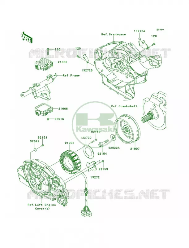 Generator Kawasaki MOTOS 1700 2011 Vulcan 1700 Vaquero  VN1700JBF