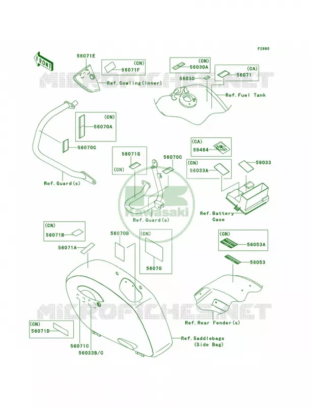 Labels Kawasaki MOTOS 1700 2011 Vulcan 1700 Vaquero  VN1700JBF