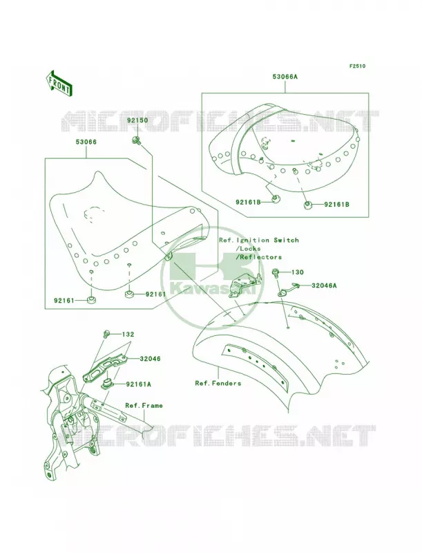 Seat Kawasaki MOTOS 2000 2010 Vulcan 2000 Classic LT  VN2000JAF