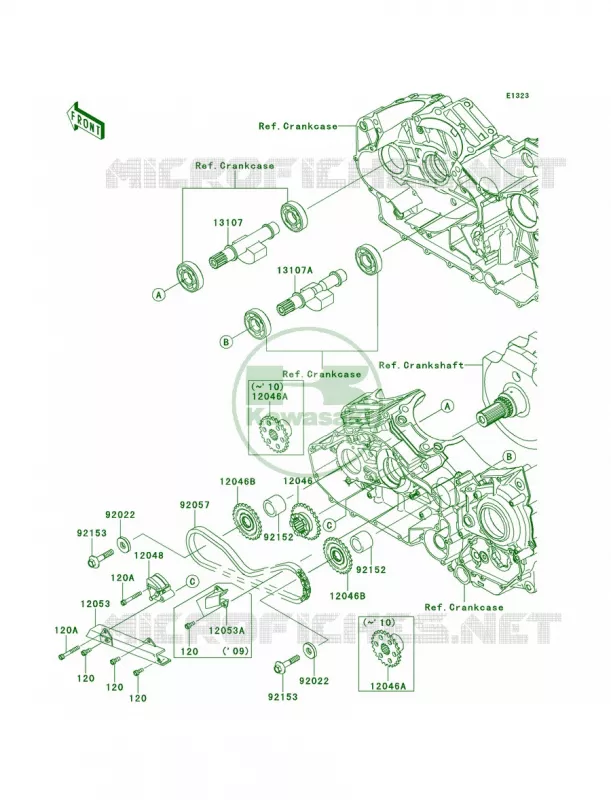 Balancer Kawasaki MOTOS 1700 2010 Vulcan 1700 Voyager  VN1700AAF