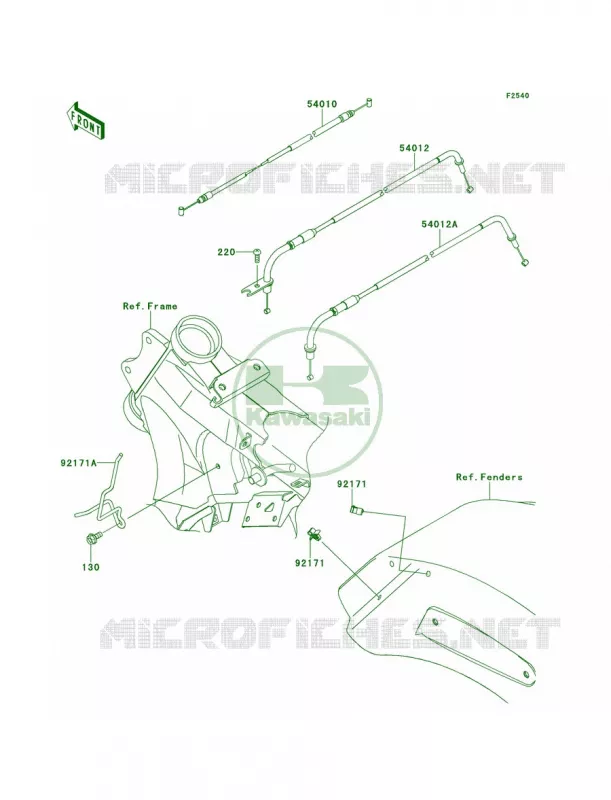 Cables Kawasaki MOTOS 1700 2010 Vulcan 1700 Voyager  VN1700AAF