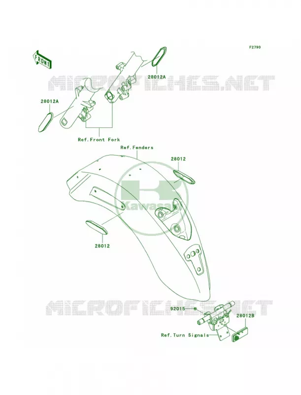 Reflectors Kawasaki MOTOS 1700 2010 Vulcan 1700 Classic  VN1700EAF