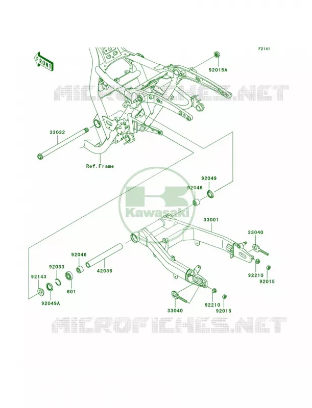 Swingarm Kawasaki MOTOS 1700 2010 Vulcan 1700 Classic  VN1700EAF