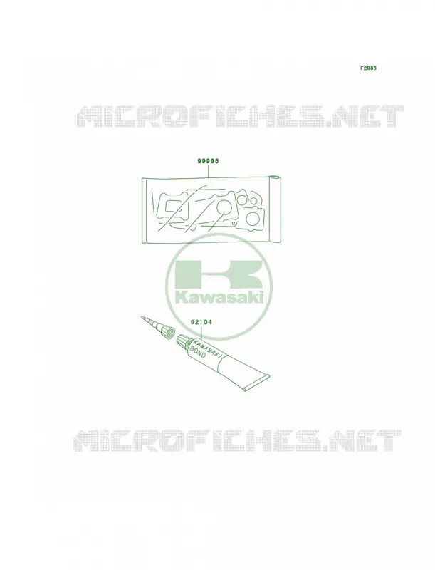 Gasket Kit Kawasaki MOTOS 50 2006 KDX50  KDX50A6F