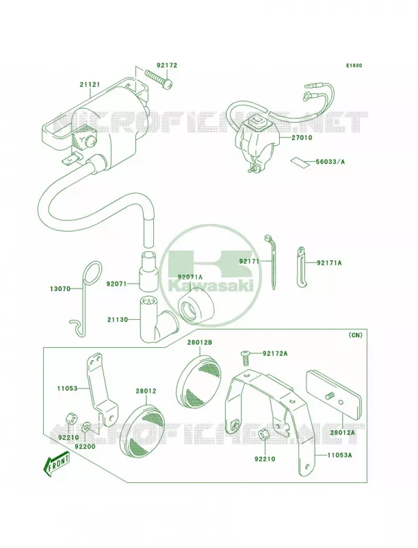 Ignition System Kawasaki MOTOS 50 2006 KDX50  KDX50A6F