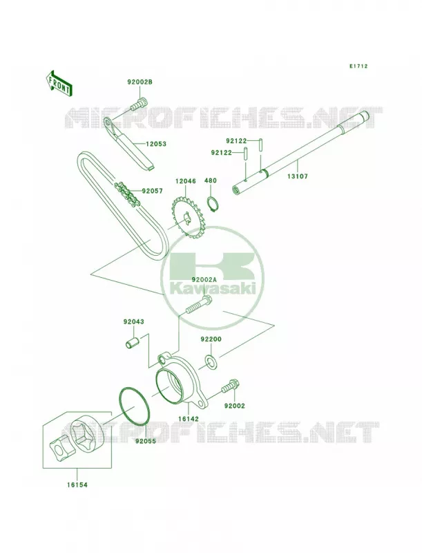 Oil Pump Kawasaki MOTOS 900 2010 Vulcan 900 Classic LT  VN900DAF