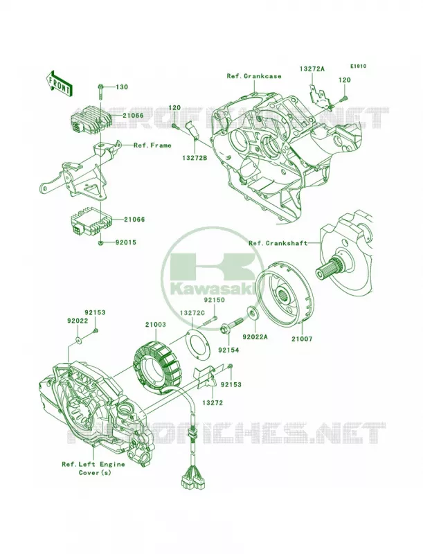 Generator Kawasaki MOTOS 1700 2010 Vulcan 1700 Voyager ABS  VN1700BAF