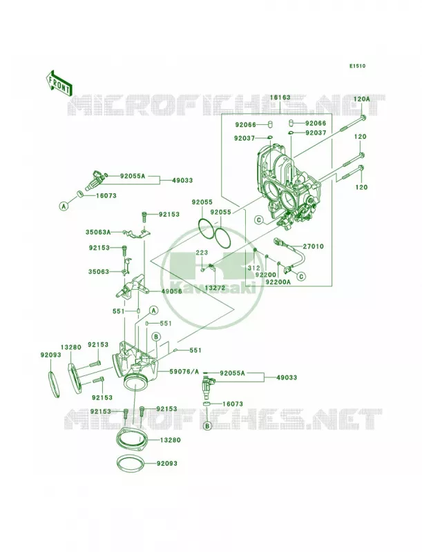 Throttle Kawasaki MOTOS 1700 2010 Vulcan 1700 Voyager ABS  VN1700BAF