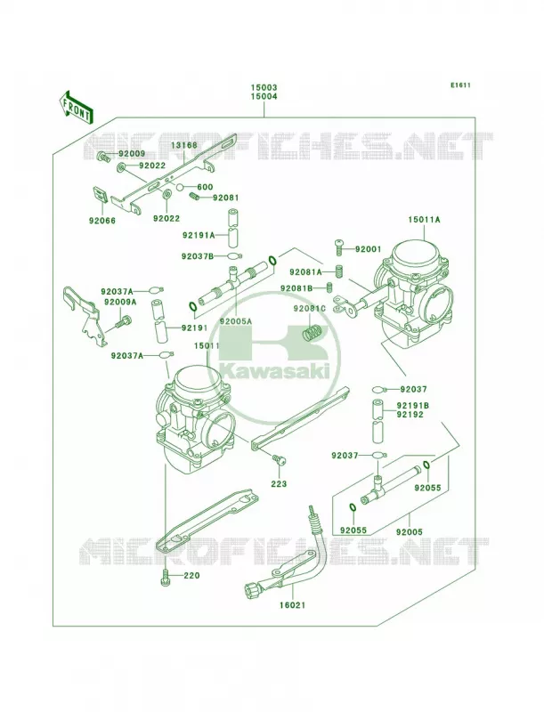 Carburetor Kawasaki MOTOS 500 2009 Vulcan 500 LTD  EN500C9F