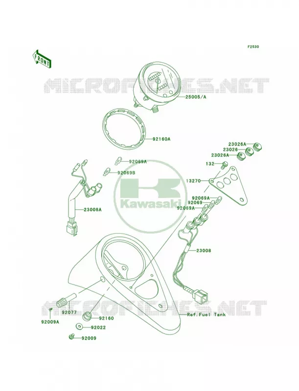 Meters Kawasaki MOTOS 500 2009 Vulcan 500 LTD  EN500C9F