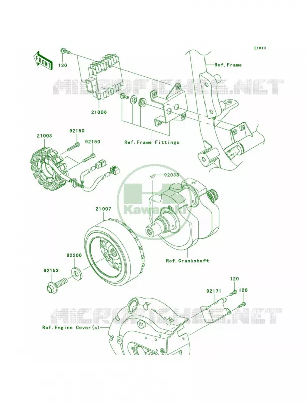 Generator Kawasaki MOTOS 900 2009 Vulcan 900 Classic  VN900B9F