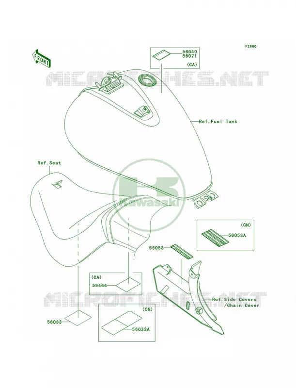 Labels Kawasaki MOTOS 900 2009 Vulcan 900 Classic  VN900B9F