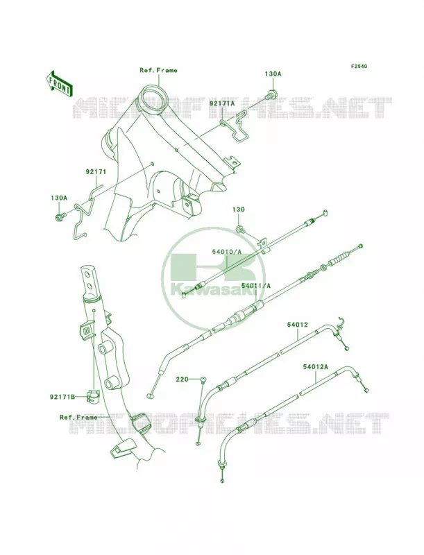Cables Kawasaki MOTOS 900 2009 Vulcan 900 Classic LT  VN900D9F