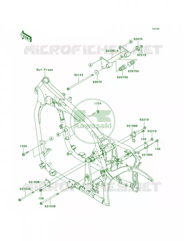 Engine Mount Kawasaki MOTOS 900 2009 Vulcan 900 Classic LT  VN900D9F