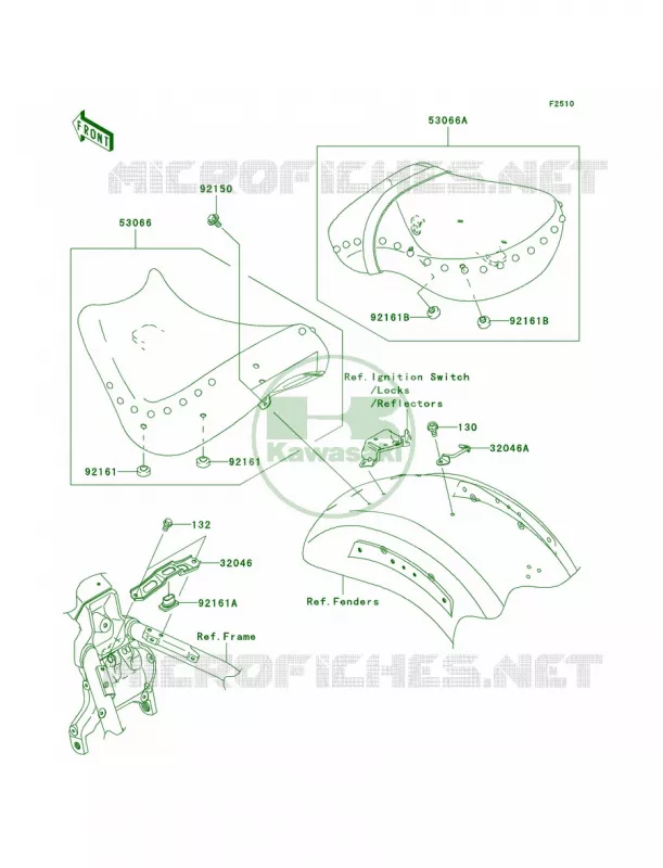 Seat Kawasaki MOTOS 2000 2009 Vulcan 2000 Classic LT  VN2000J9F
